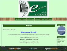 Tablet Screenshot of escrime-cayenne.com